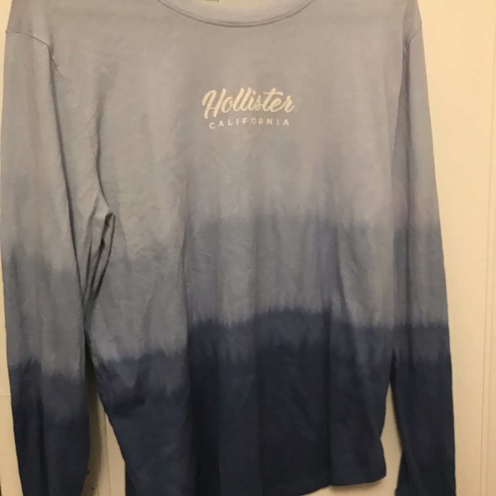 Blue long sleeve Hollister shirt